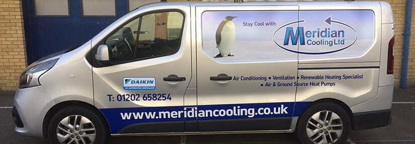 Meridian Cooling Company Van