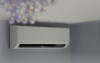 air con unit in living room
