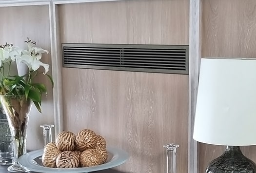 Air conditioning grille in an apartment
