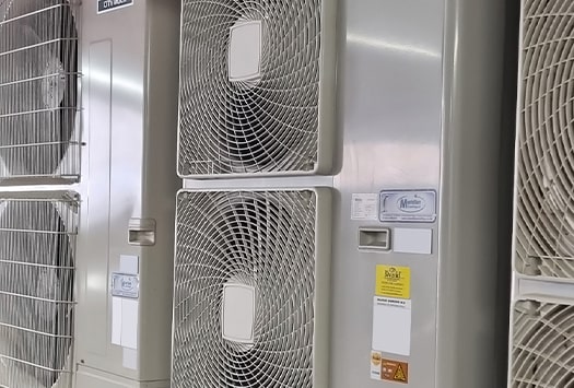 Heat pumps for an apartment block